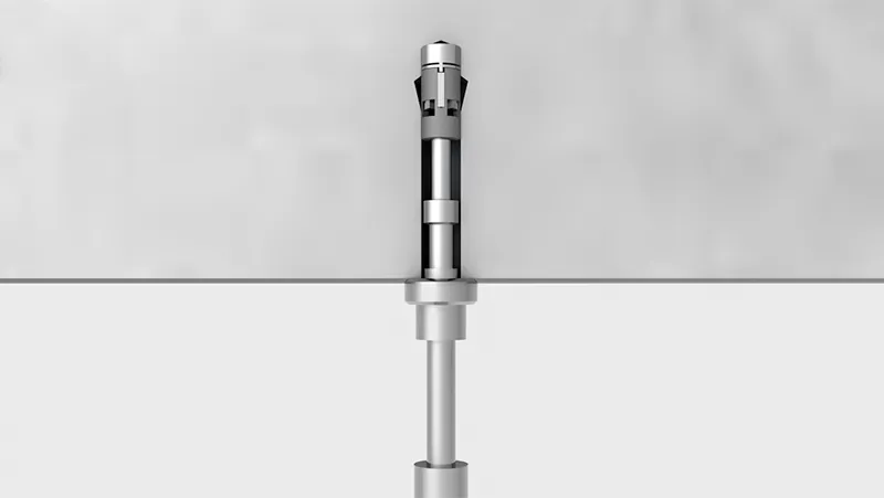 Anclaje de socavado con adhesivo de inyección