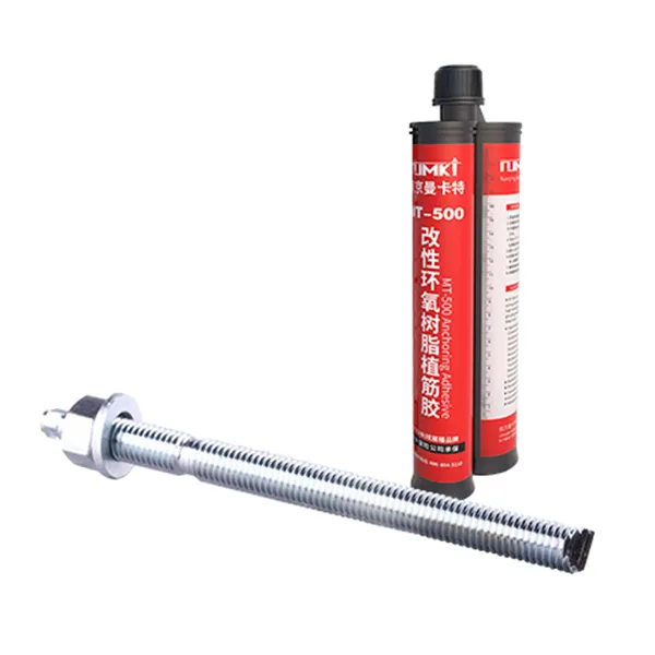 Anclaje de varilla roscada con adhesivo de inyección